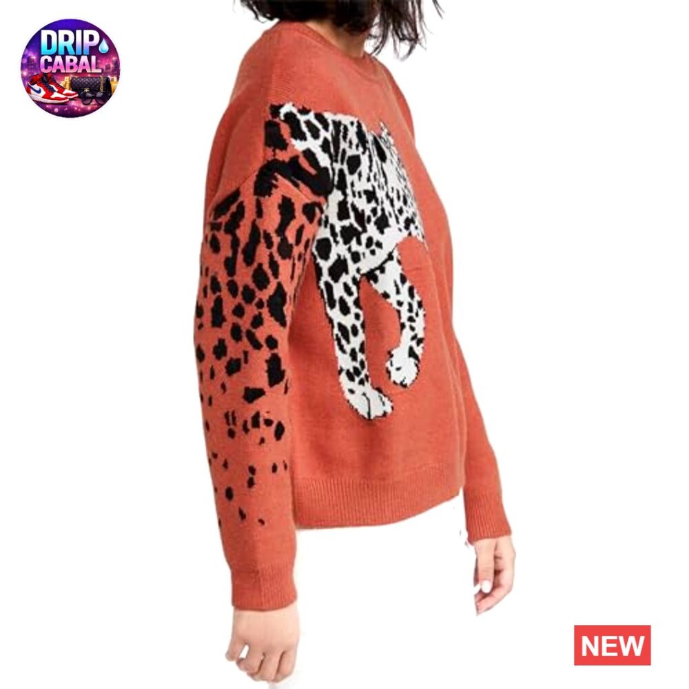 Floral Patchwork Cropped Pullover Knitted Sweater… - image 4